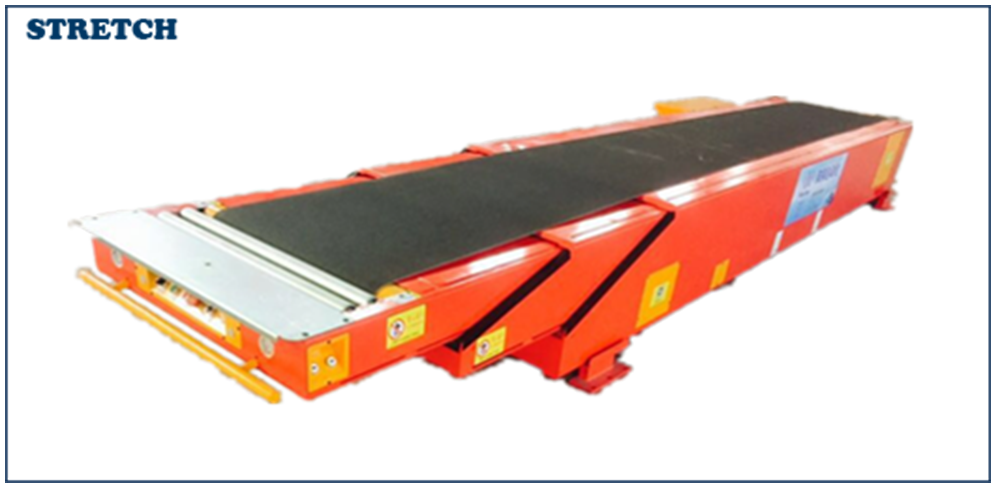 Truck loading conveyor telescopic belt conveyors