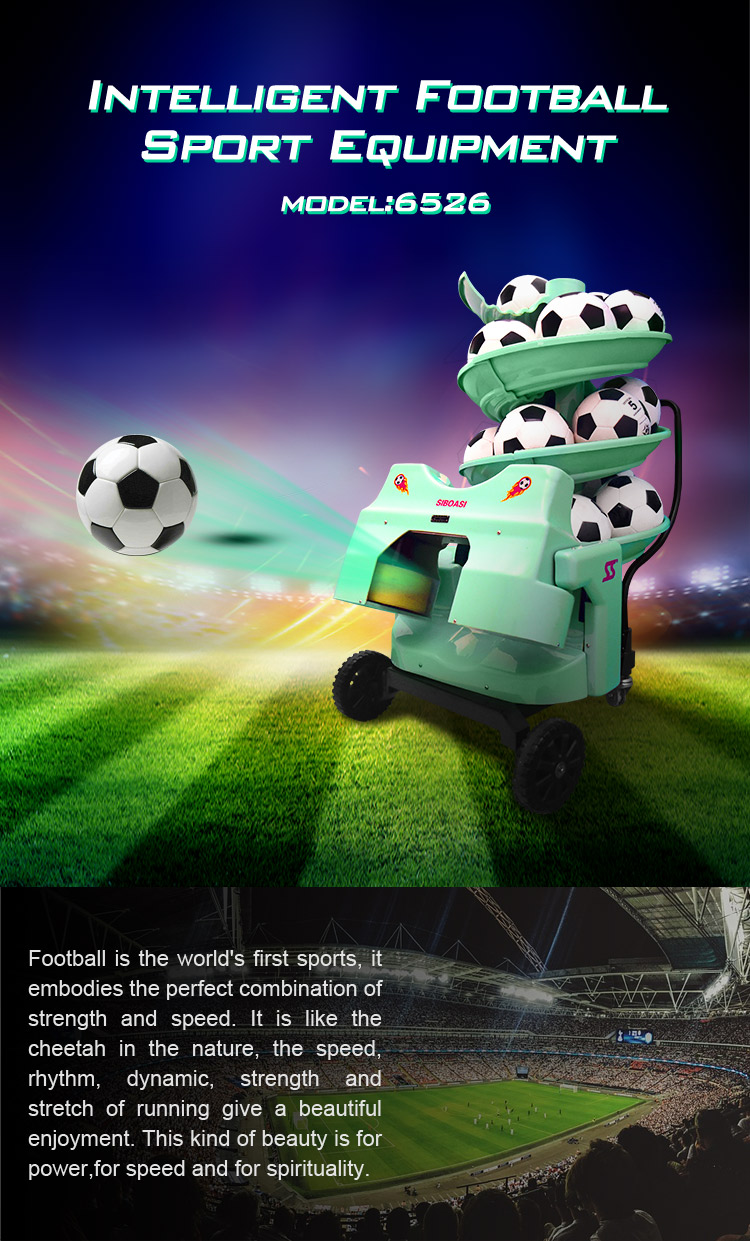 China factory S6526 intelligent remote control Football soccer ball launcher machine