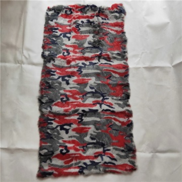 factory custom printing rabbit fur plates printed camouflage rabbit plate