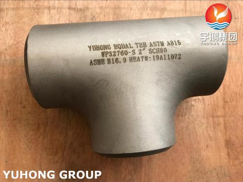 ASTM A815 WP32760-S Super Duplex Steel Equal Tee