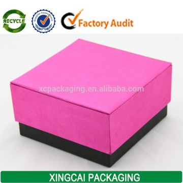 Top and bottom shape pink paper gift cardboard boxes