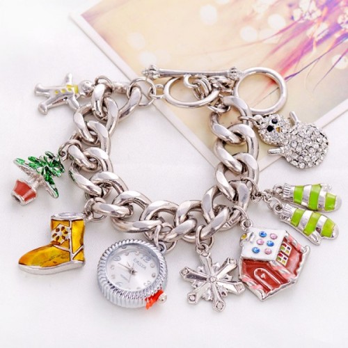 2015 merry Christmas quà kim loại Bracelet xem đồ trang sức bằng kim loại