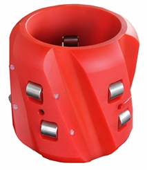 spiral fins aluminium alloy oil drilling tool casing centralizers/spiral vanes rigid oil casing centralizers for sale