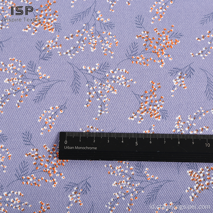 Hot Sale Twill Woven Woven Rayon Viscose Printed Fabric