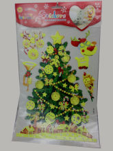 christmas glow in the dark sticker , glow in the dark sticker festival wall sticker