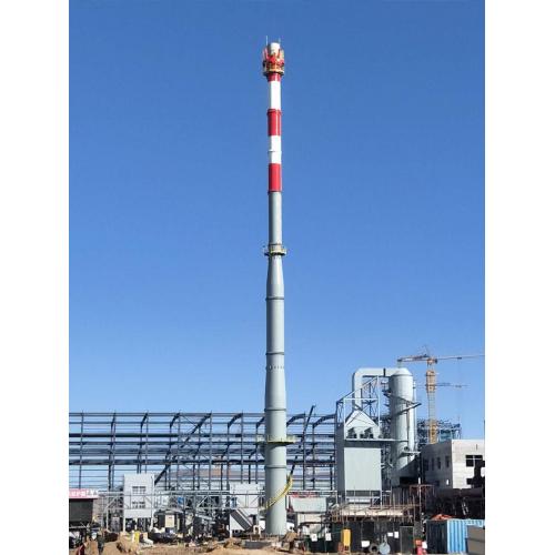 Free-standing industrial decorative chimney