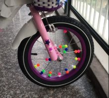 Bicycle Plastic Clip Round Beads Star Wheel Spokes