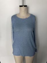 Sleeve stitching breathable long sleeve top