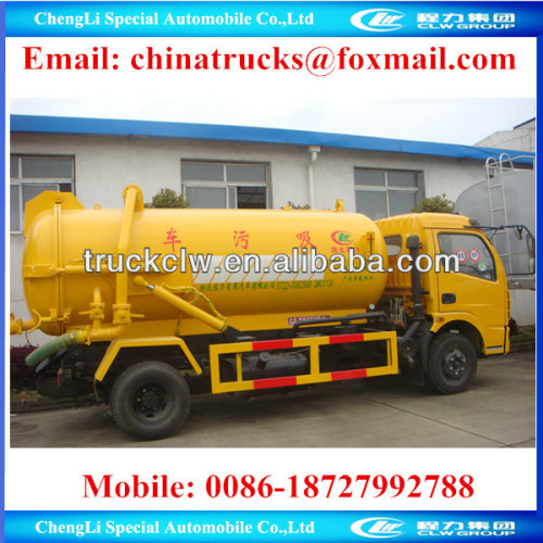 Dongfeng 3000-3500liters vacuum tank sewage suction truck