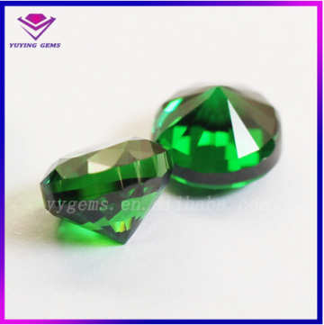 Emerald Green CZ Price Per Carat Loose Thick Girdle Stone