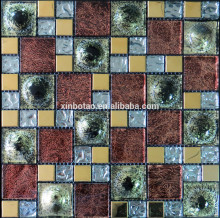 Modern style flashy crystal glass tile kitchen mosaic,crystal glass mosaic