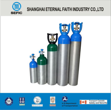 25E Valve Small Portable Aluminum Gas Bottles