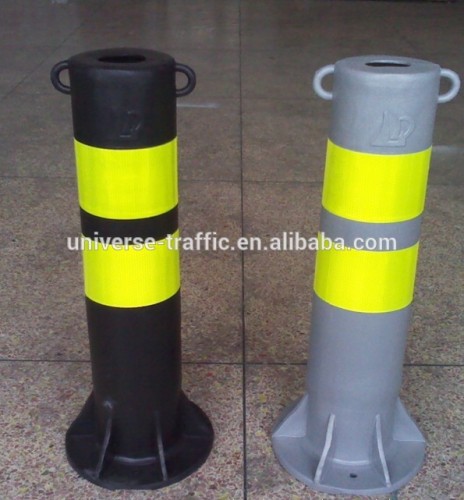 Traffic safety road post/traffic warning bollard