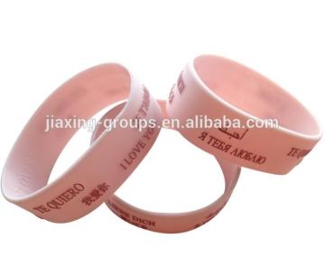 Wholesale custom logo print silicone rubber bands