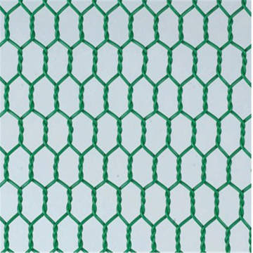 Filet de treillis métallique hexagonal pour poulet enduit de PVC