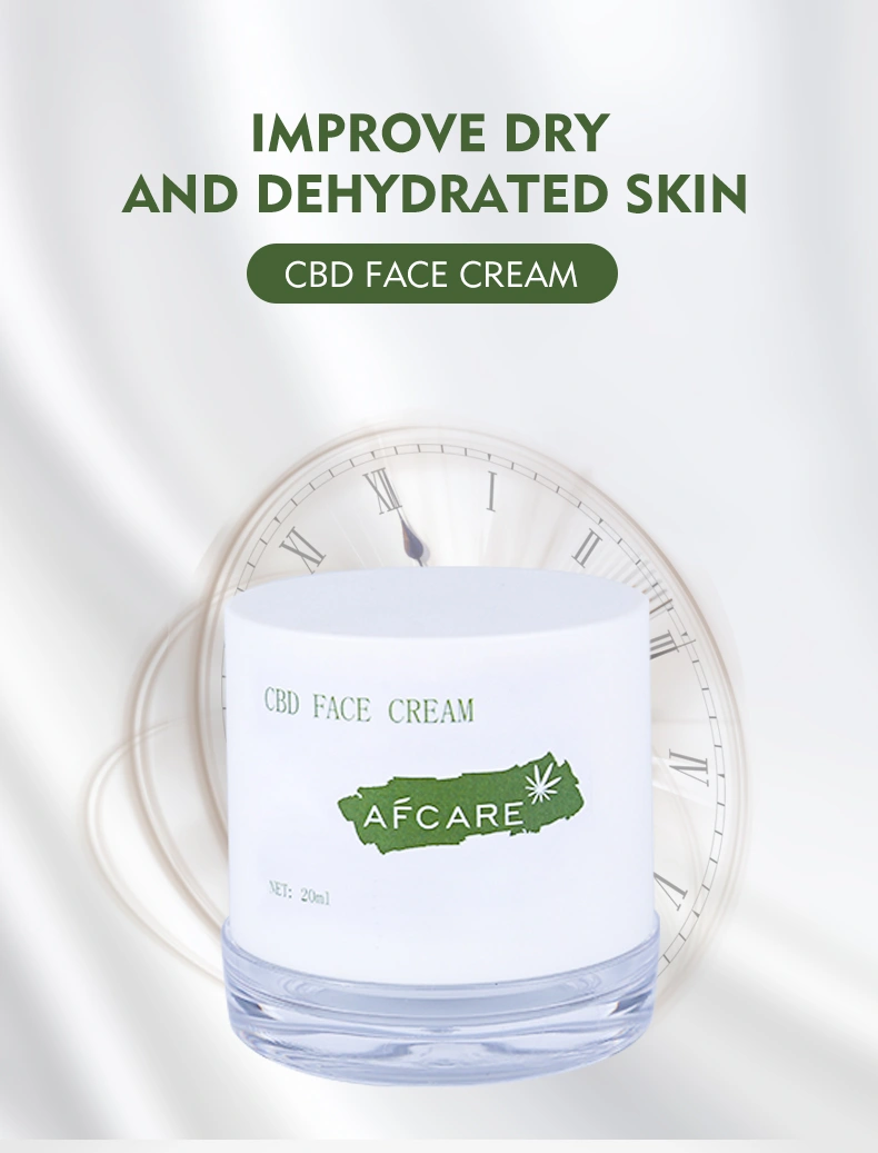 Private Label High Quality Healing Cream Skin Care Organic Hemp Cbd Cream for Face Hydrating Anti Wrinkle