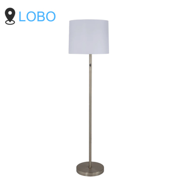 Holiday Inn Express Hotel Floor Lamp - Brushed Nickel with On/Off Switch