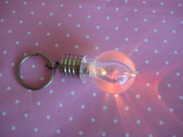 Rainbow Color Bulb Keychain