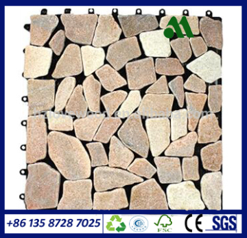 LW-ST-07 DIY Stone Tiles, Ground Tiles, Square Stone Tiles, Interlocking Stone Tiles