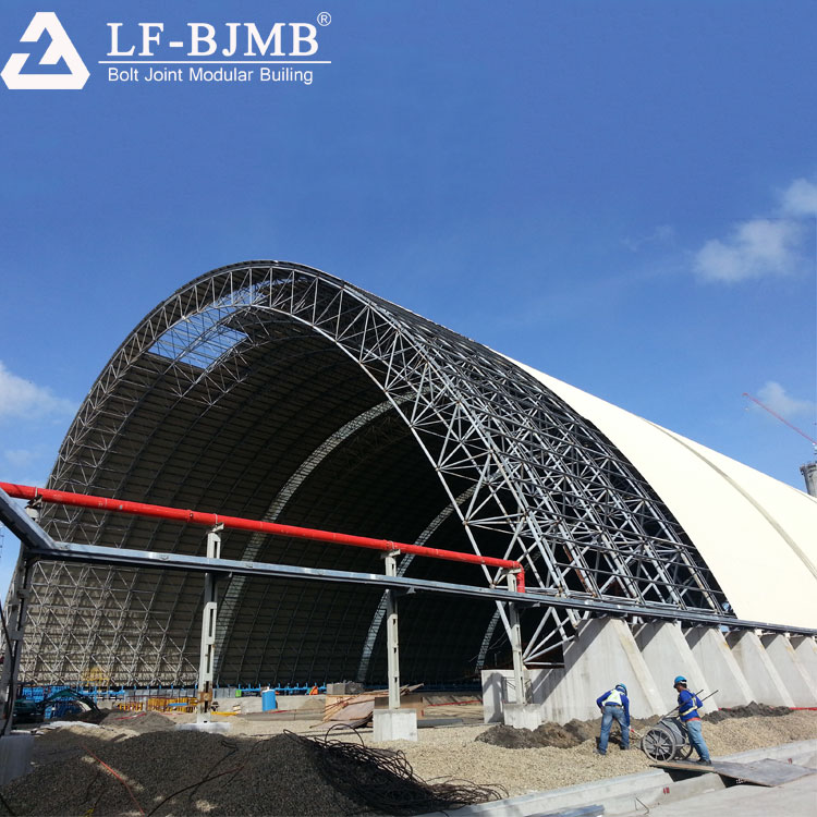 LF Steel Structure Roof Erection Space Frame Coal Shed Construction