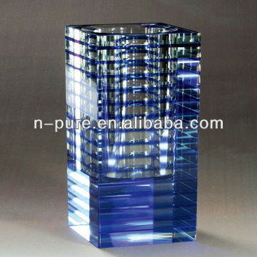 Blue Lead Crystal Vase