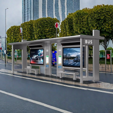 Customizable Bus Shelter with Solar Lighting