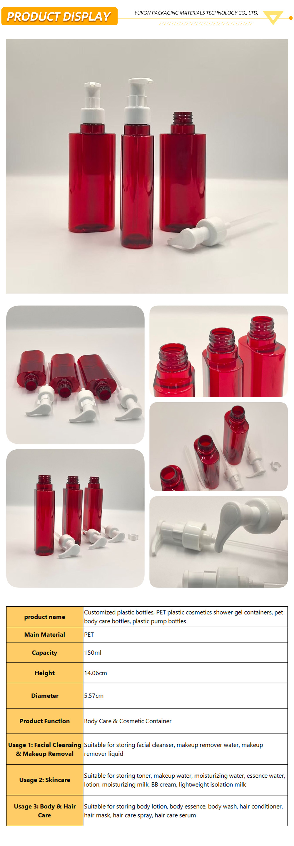 Bomba de plástico y botella de plástico 1-14-X Plastic pump and plastic bottle 1-14-X