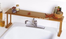 100% Home Basics Bamboo Over-The-Sink Shelf Bathroon Organizer