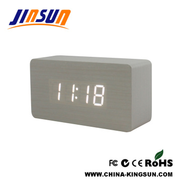 Pure Style White Color Digital Desk Led Clock