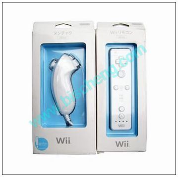 wii remote controller and nunchuck