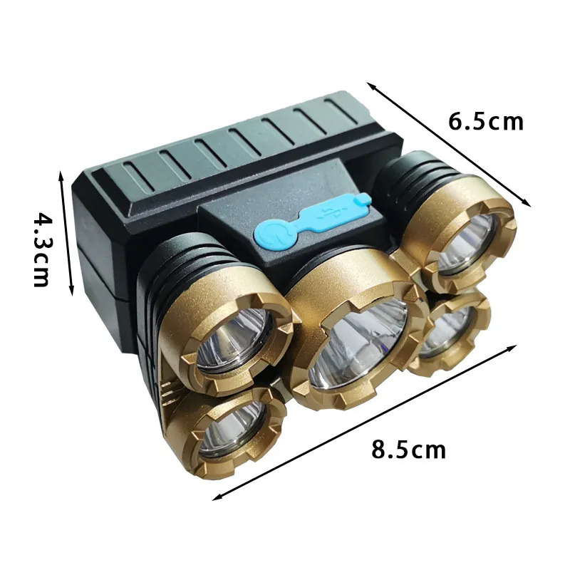Multi-Purpose USB Rechargeable Headlamp for Camping and Fishing