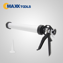 600ml Aluminum barrel silicone sealant plastic soft glue caulking gun