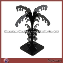 Acrylic Palm Tree-shaped Black Ear Nail/Pin/Earbob/Pendants/Earrings Display Holder/Showcase