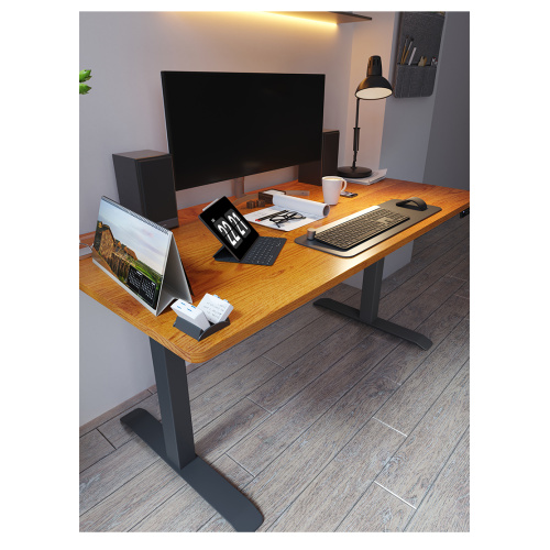 Custom Height Adjustable Desk Frame With Dual Motor