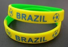 Customized Sports Silicone Bracelets Embossed Logo For Children