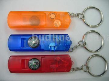 4003 Whistle with compass and flashlight
