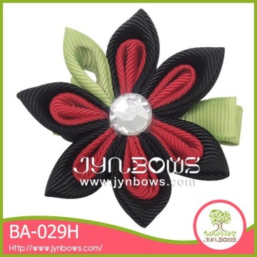 Black and red elaborate barrette for adult