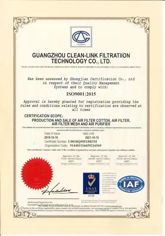 Activated Carbon Filter Media 25ppi with Charcol Material