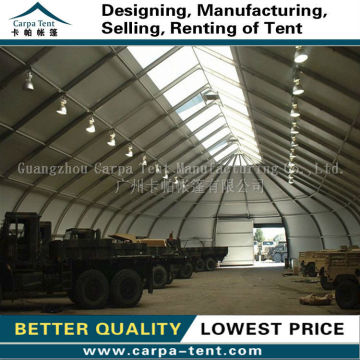 Wind proof aluminium frame shelter tents of curve shelter tents + curve round ends for sale