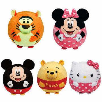 cute animal stuffed ball toys