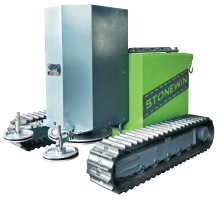 Movable 76KW Crawler-Type Quarry Diamond Wire Saw Machine