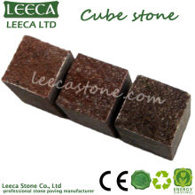 Red Cube paving stone
