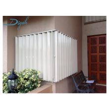 Hurricane Shutters and Accordion Folding Doors for Exterior Windows with Aluminum Accessories