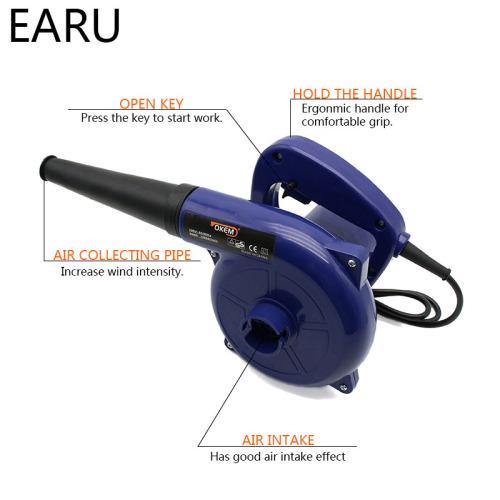 1pc Vacuum Computer Cleaner Electric Industrial Air Blower Dust Blowing Dust Computer Dust Collector Air Blower 600W 220V Vacuum