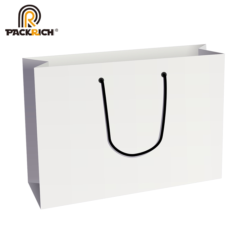 High quality factory Cheap Price Wholesale White craft Kraft Paper Bag With Flat Handle