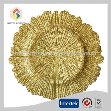 Wholesale Sea Sponge Gold Charger