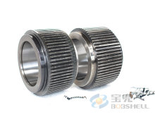 Biomass feed pelletizer roller shell