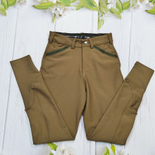 Pantalones ecuestres de niños marrones de alta calidad de alta calidad