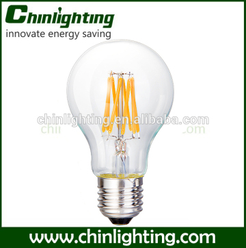 replace 100w Incandescent 360 Degree Light Led bulb 6w e27 led filament bulbs