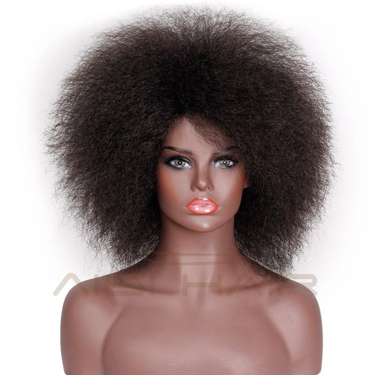 Aisi Hair Synthetic Hair Short Kinky Curly Afro Wig Fluffy Cosplay Wigs for Women High Temperature Fiber Wigs